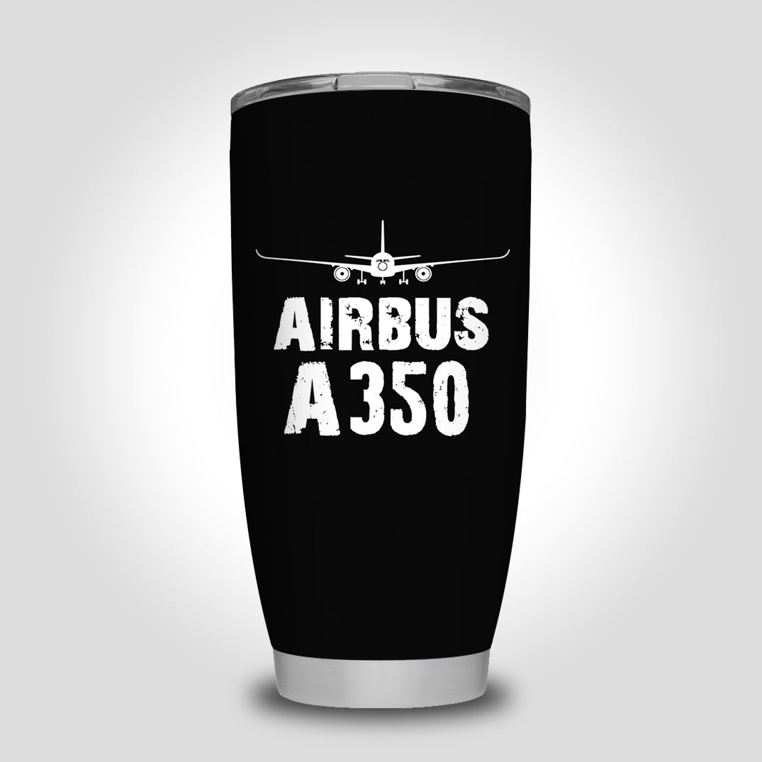 Airbus A350 & Plane Designed Tumbler Travel Mugs