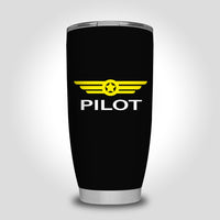 Thumbnail for Pilot & Badge Designed Tumbler Travel Mugs