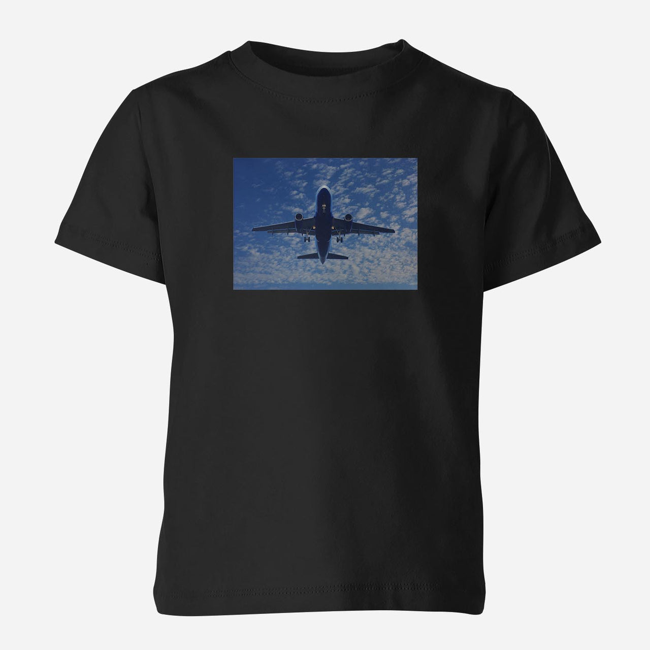 Airplane From Below Designed Children T-Shirts