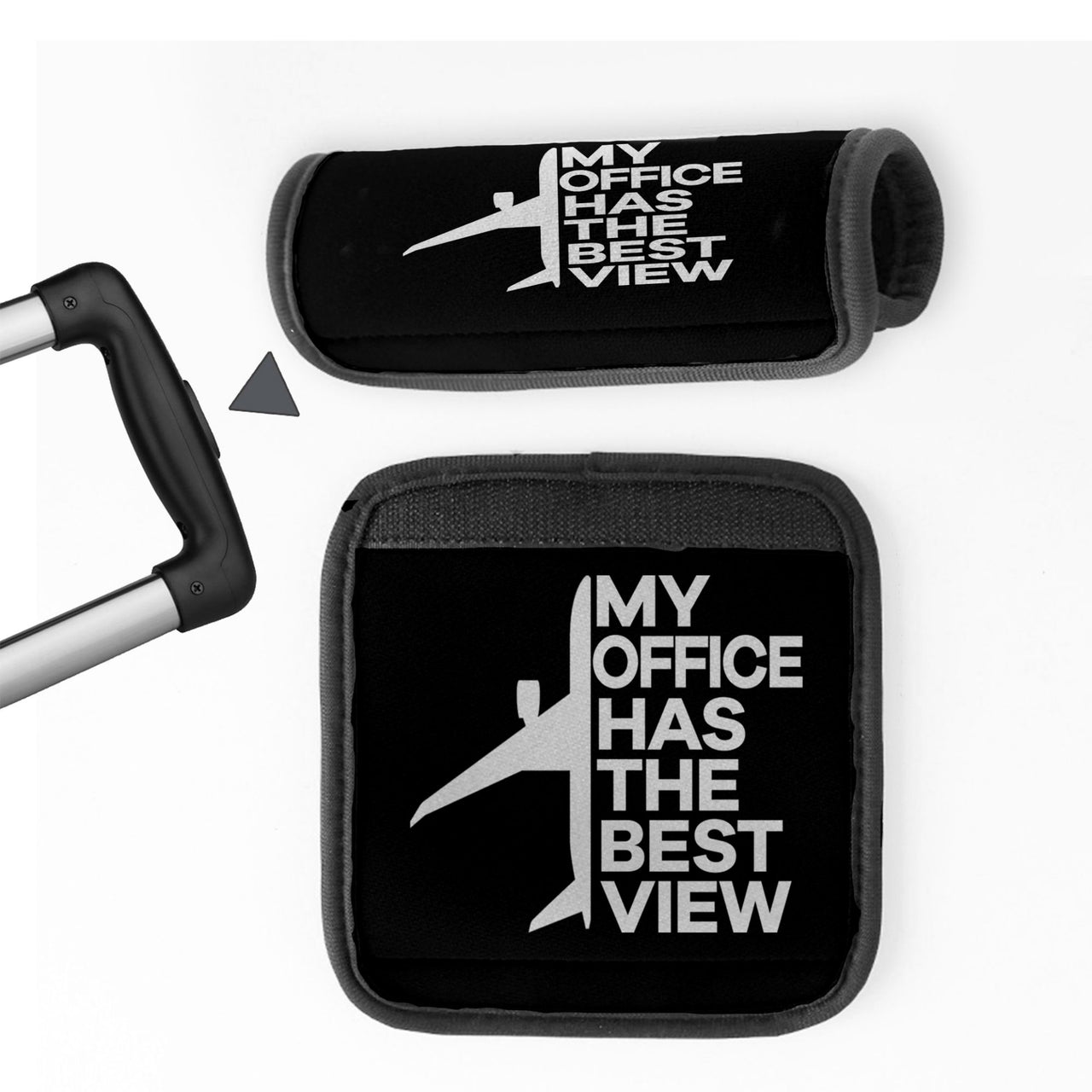 My Office Has The Best View Designed Neoprene Luggage Handle Covers