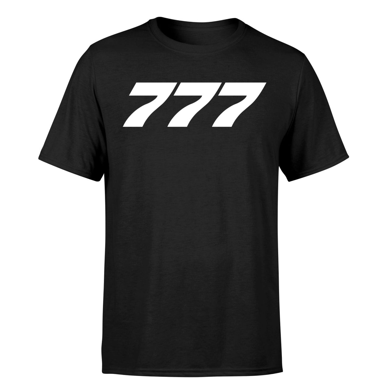 777 Flat Text Designed T-Shirts