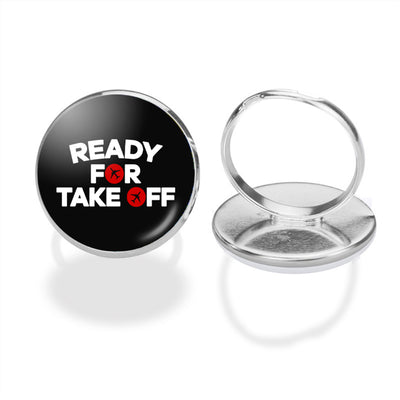 Ready For Takeoff aviation ring in stainless steel.