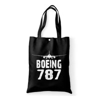 Thumbnail for Boeing 787 & Plane Designed Tote Bags