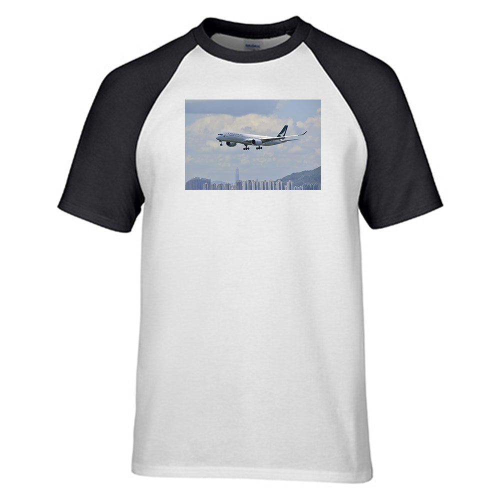 Cathay Pacific Airbus A350 Designed Raglan T-Shirts