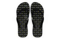 Thumbnail for Pilot & Stripes (2 Lines) Designed Slippers (Flip Flops)