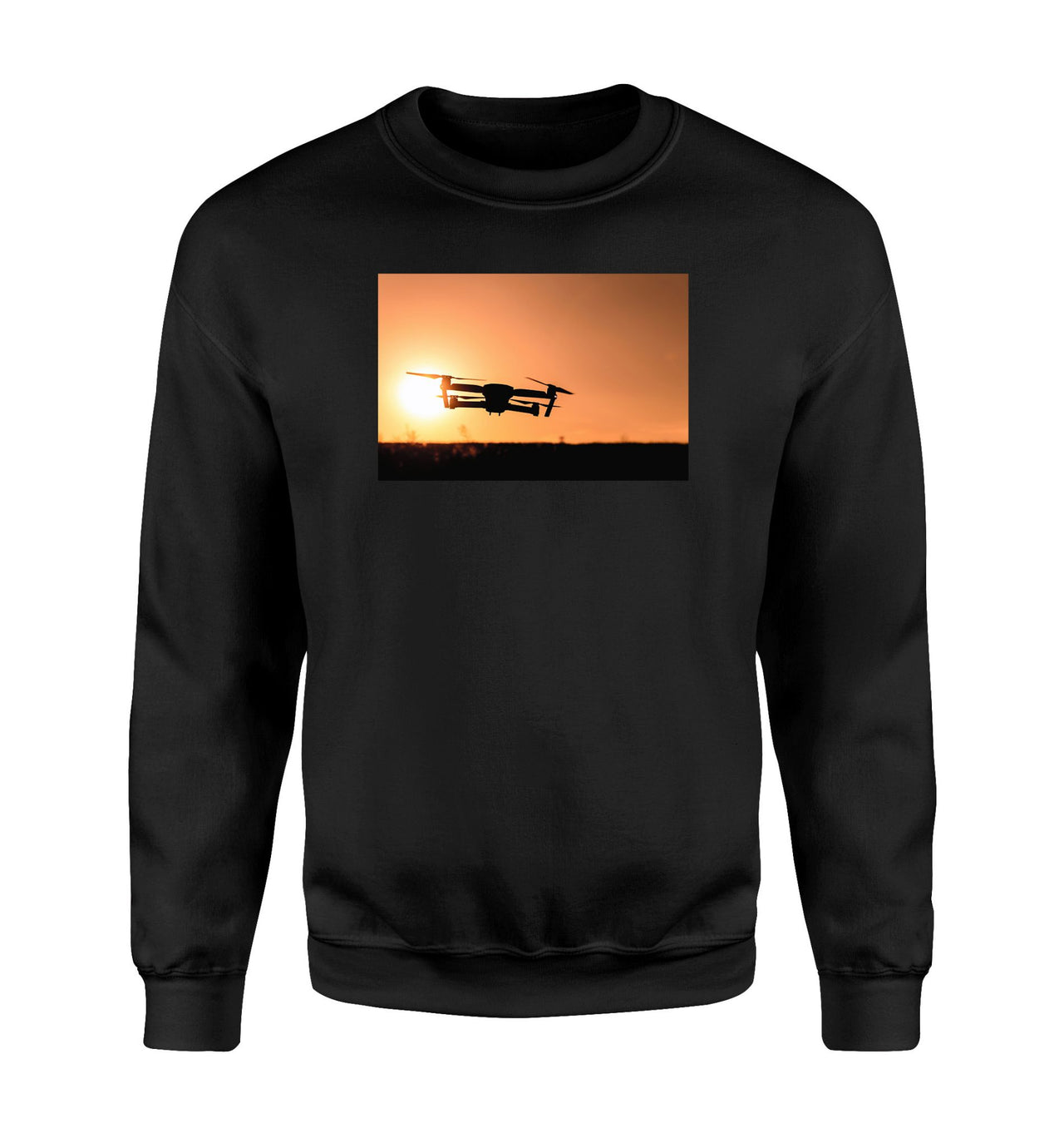 Amazing Drone in Sunset Designed Sweatshirts