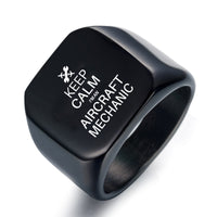 Thumbnail for Aircraft Mechanic Designed Men Rings