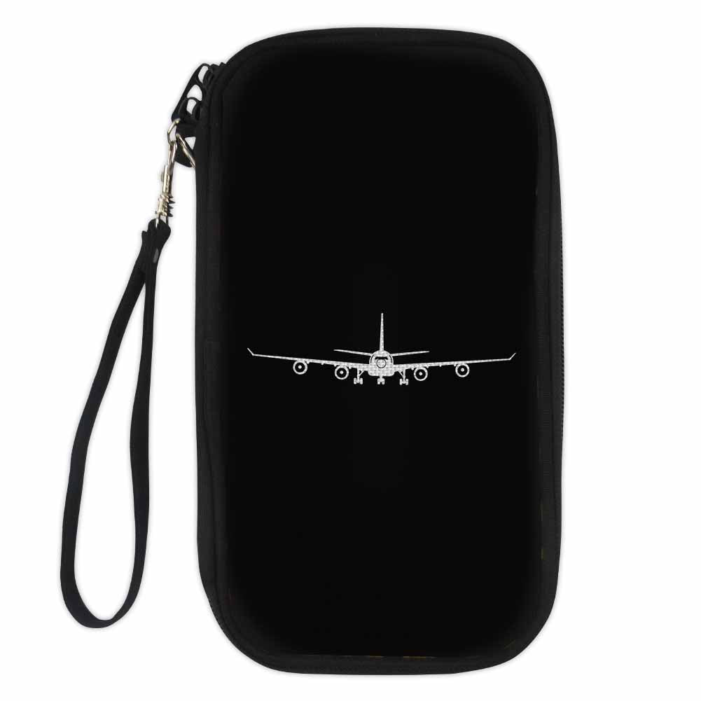 Airbus A340 Silhouette Designed Travel Cases & Wallets