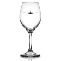 Thumbnail for Airbus A330 Silhouette Designed Wine Glasses