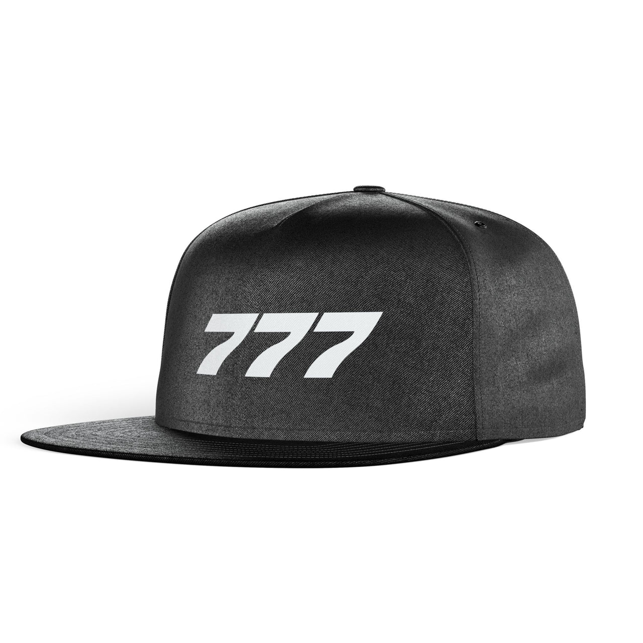 777 Flat Text Designed Snapback Caps & Hats