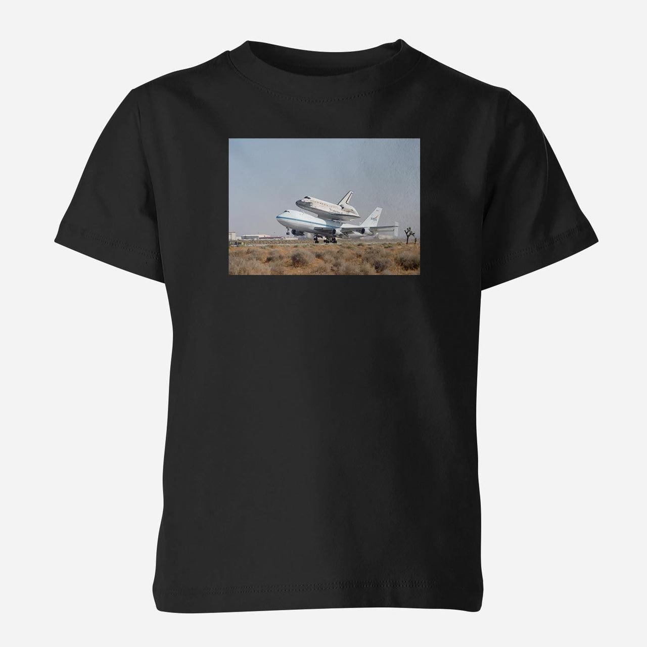 Boeing 747 Carrying Nasa's Space Shuttle Designed Children T-Shirts