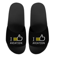 Thumbnail for I Like Aviation Designed Sport Slippers