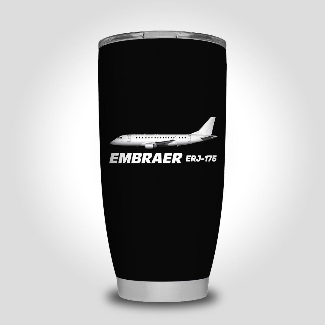 The Embraer ERJ-175 Designed Tumbler Travel Mugs