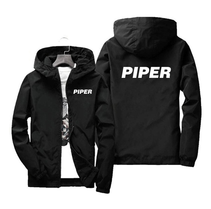 Piper & Text Designed Windbreaker Jackets
