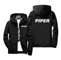 Thumbnail for Piper & Text Designed Windbreaker Jackets