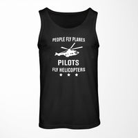 Thumbnail for People Fly Planes Pilots Fly Helicopters Designed Tank Tops
