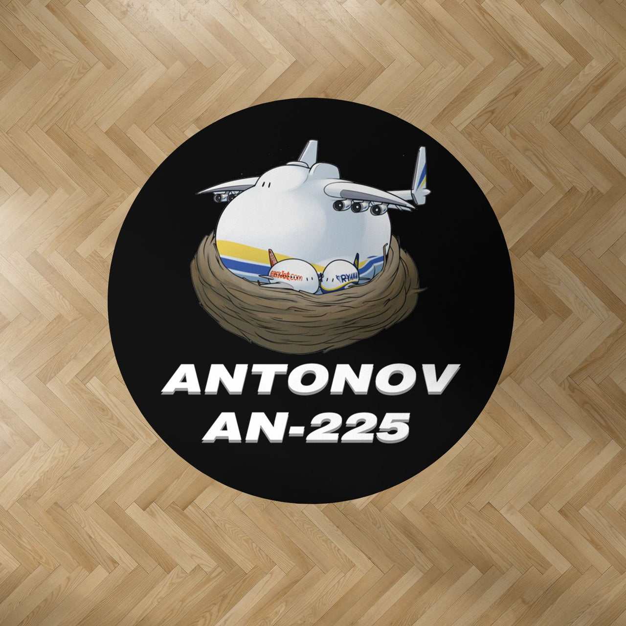 Antonov AN-225 (22) Designed Carpet & Floor Mats (Round)