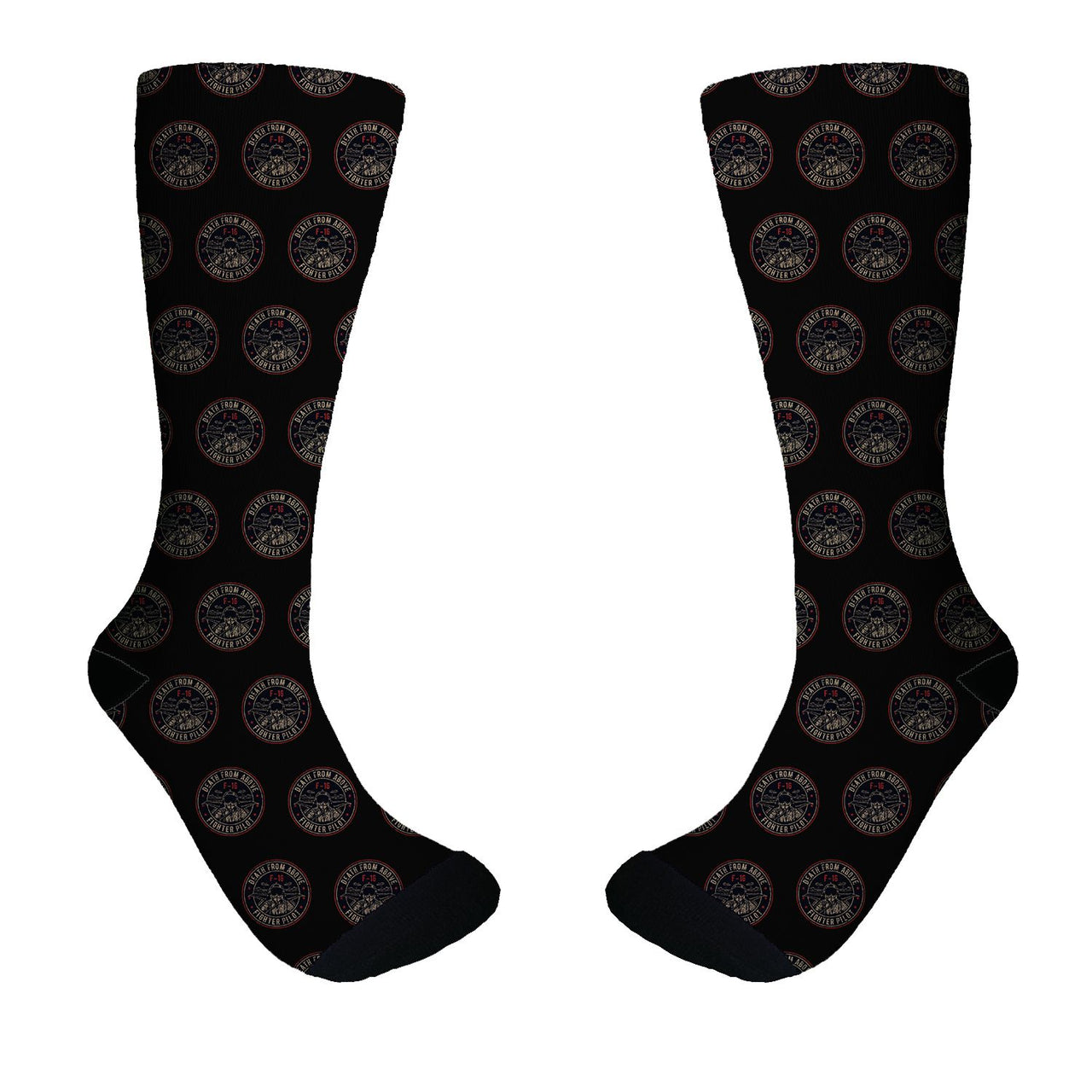 Fighter Jet 16 - Death From Above Designed Socks
