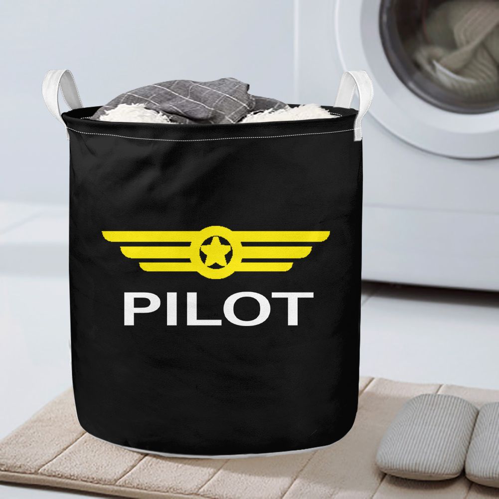 Pilot & Badge Designed Laundry Baskets
