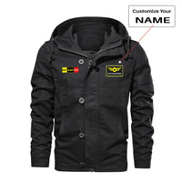 Thumbnail for Eat Sleep Fly (Colourful) Designed Cotton Jackets