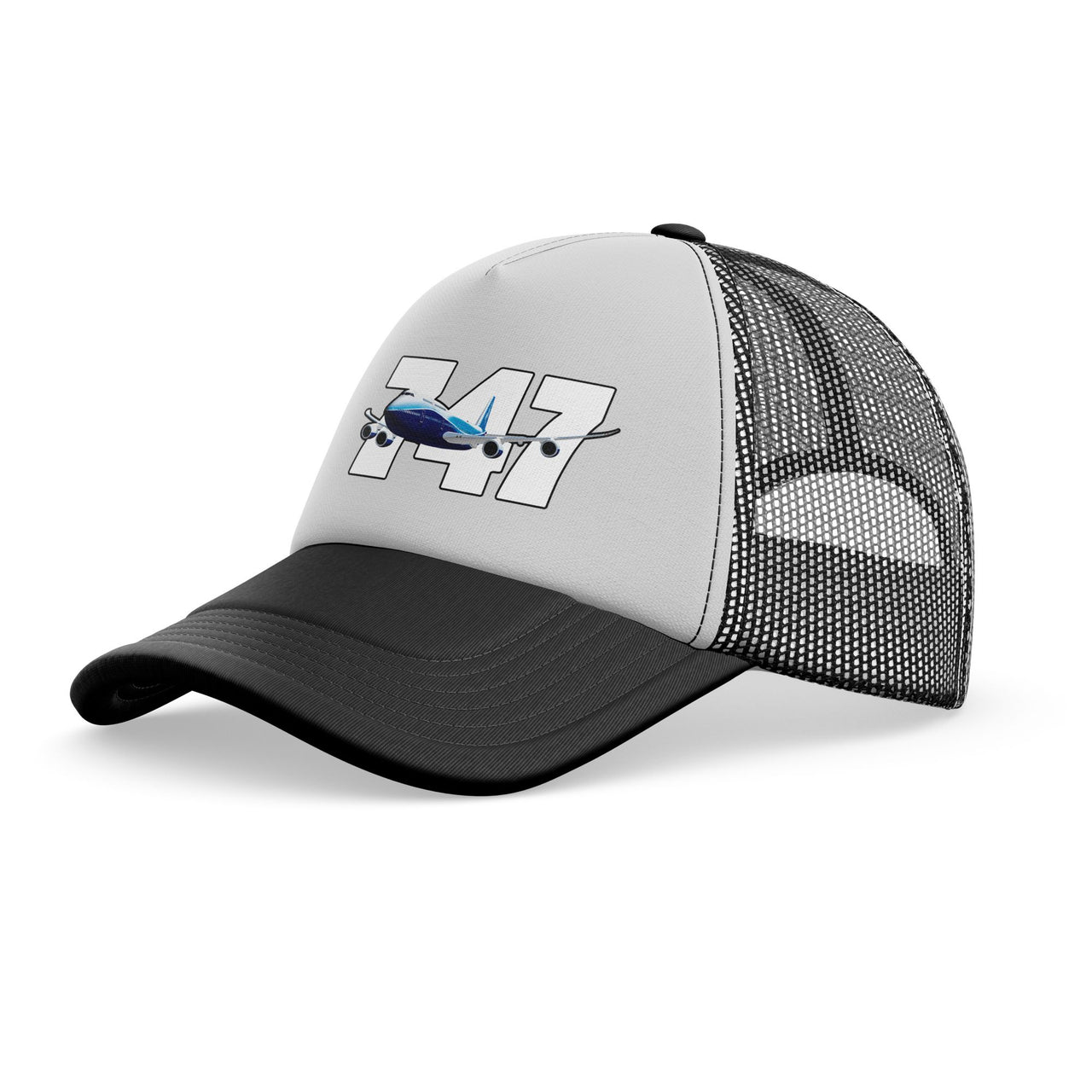 Super Boeing 747 Designed Trucker Caps & Hats