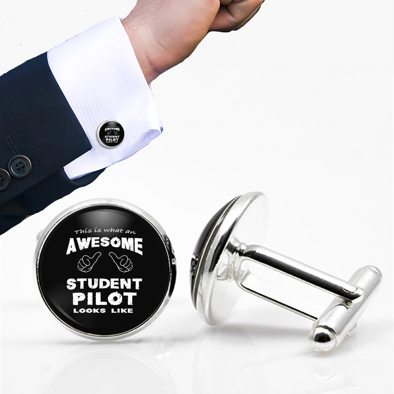 Student Pilot Designed Cuff Links