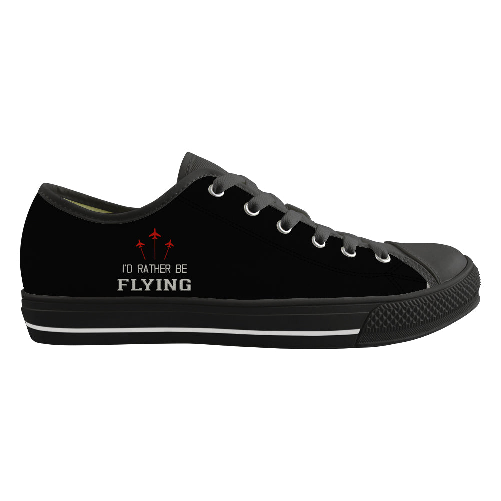 I'D Rather Be Flying Designed Canvas Shoes (Women)