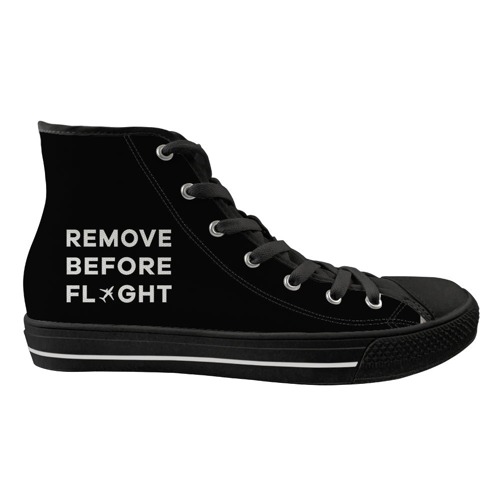 Remove Before Flight Designed Long Canvas Shoes (Men)