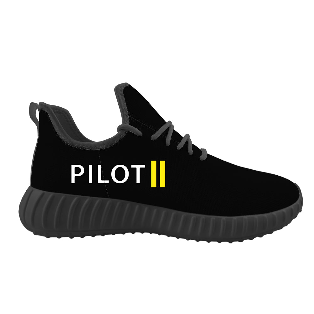Pilot & Stripes (2 Lines) Designed Sport Sneakers & Shoes (WOMEN)