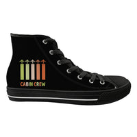 Thumbnail for Colourful Cabin Crew Designed Long Canvas Shoes (Women)