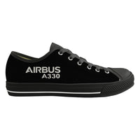 Thumbnail for Airbus A330 & Text Designed Canvas Shoes (Men)