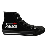 Thumbnail for Aviator Designed Long Canvas Shoes (Women)