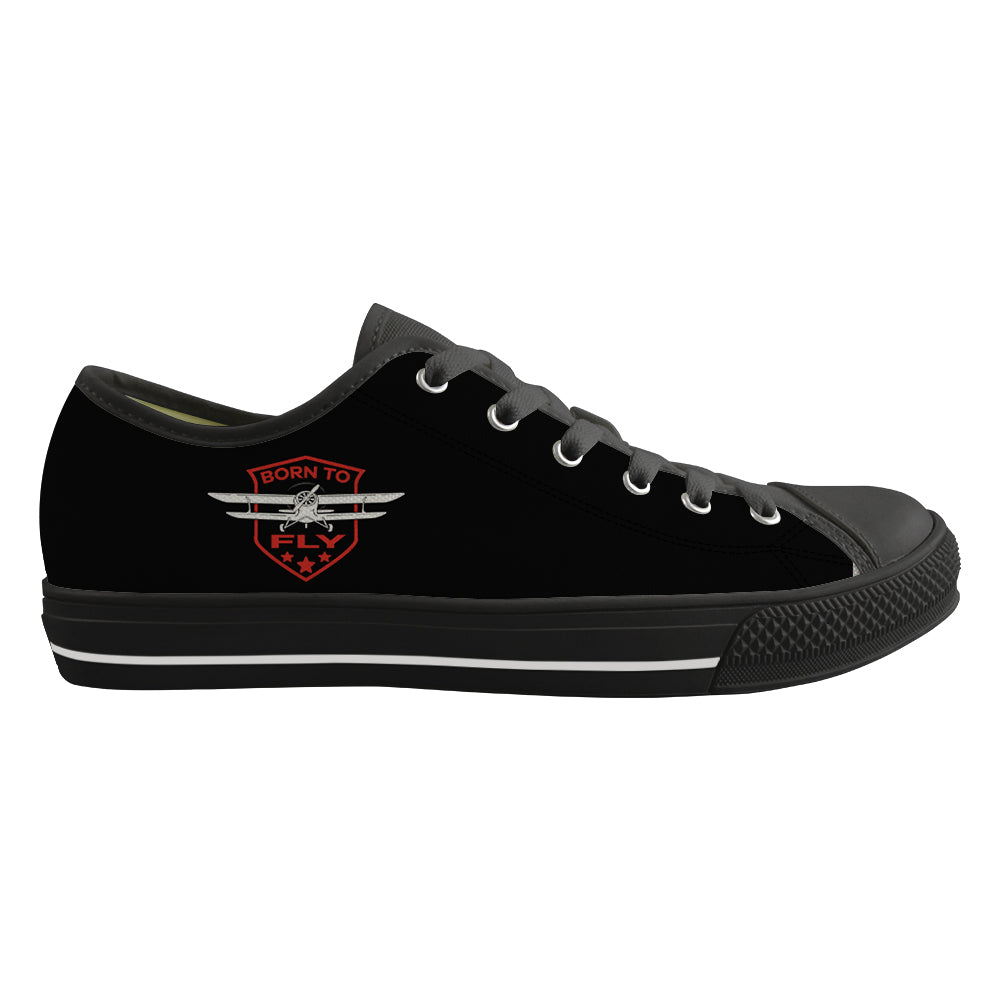 Super Born To Fly Designed Canvas Shoes (Men)