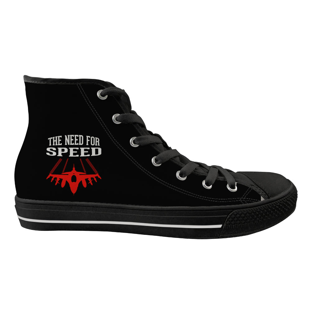 The Need For Speed Designed Long Canvas Shoes (Women)