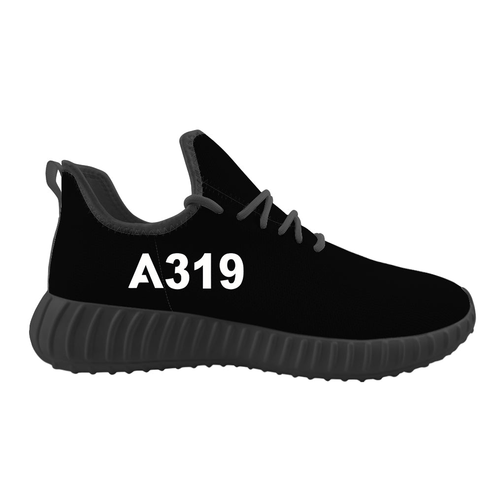 A319 Flat Text Designed Sport Sneakers & Shoes (MEN)
