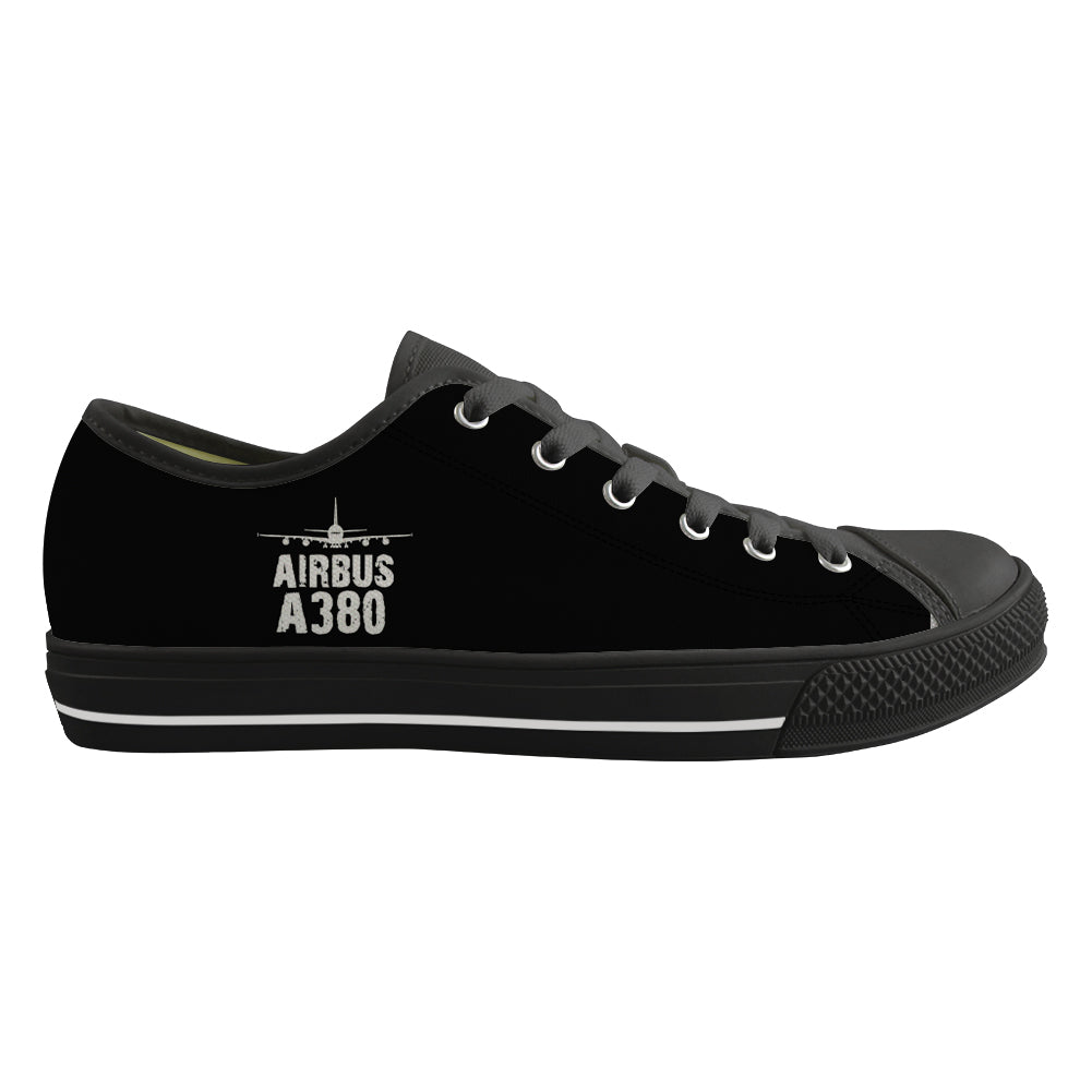 Airbus A380 & Plane Designed Canvas Shoes (Men)