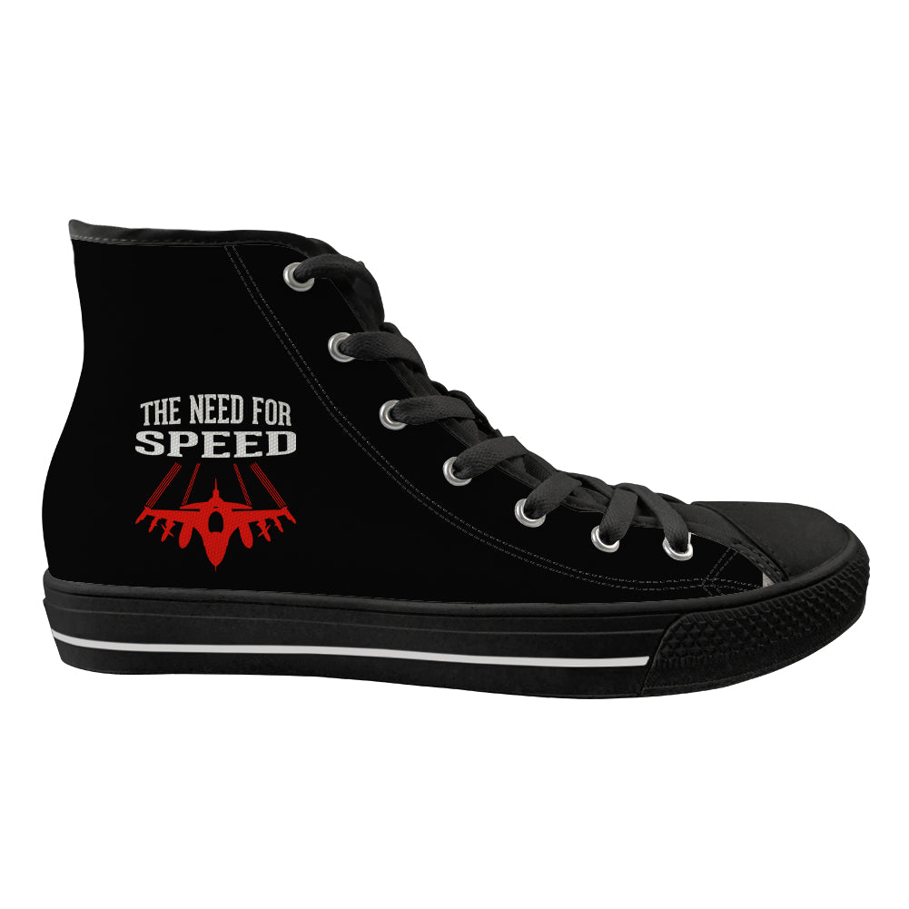The Need For Speed Designed Long Canvas Shoes (Men)