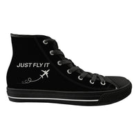 Thumbnail for Just Fly It Designed Long Canvas Shoes (Women)