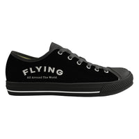 Thumbnail for Flying All Around The World Designed Canvas Shoes (Men)