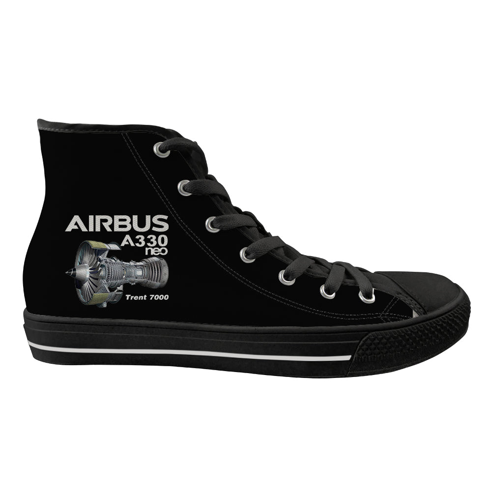 Airbus A330neo & Trent 7000 Designed Long Canvas Shoes (Women)