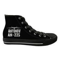 Thumbnail for Antonov AN-225 & Plane Designed Long Canvas Shoes (Women)