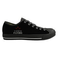Thumbnail for I'D Rather Be Flying Designed Canvas Shoes (Men)
