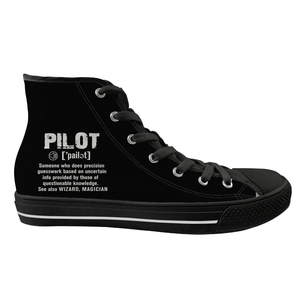 Pilot [Noun] Designed Long Canvas Shoes (Women)