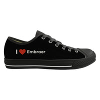 Thumbnail for I Love Embraer Designed Canvas Shoes (Men)