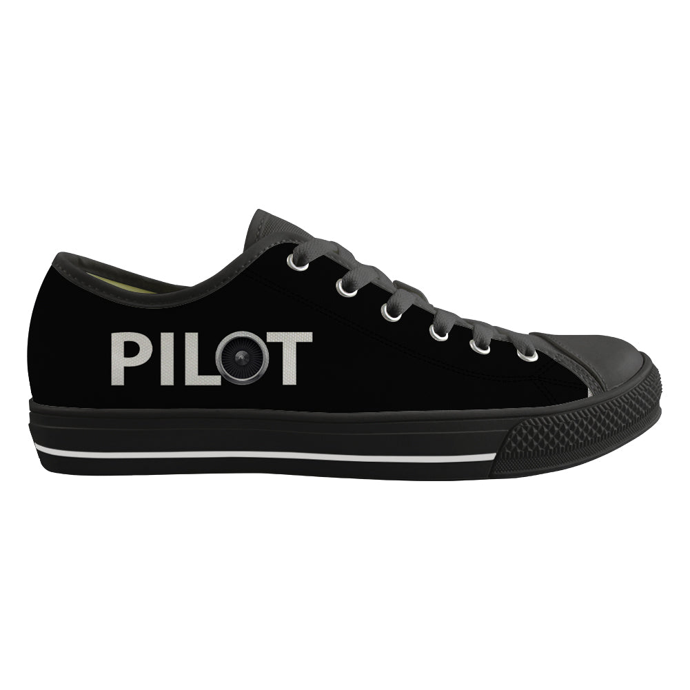 Pilot & Jet Engine Designed Canvas Shoes (Men)