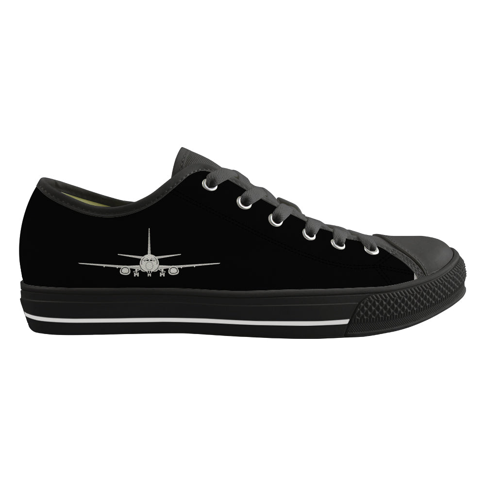 Boeing 737 Silhouette Designed Canvas Shoes (Women)