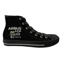 Thumbnail for Airbus A330 & Trent 700 Engine Designed Long Canvas Shoes (Men)