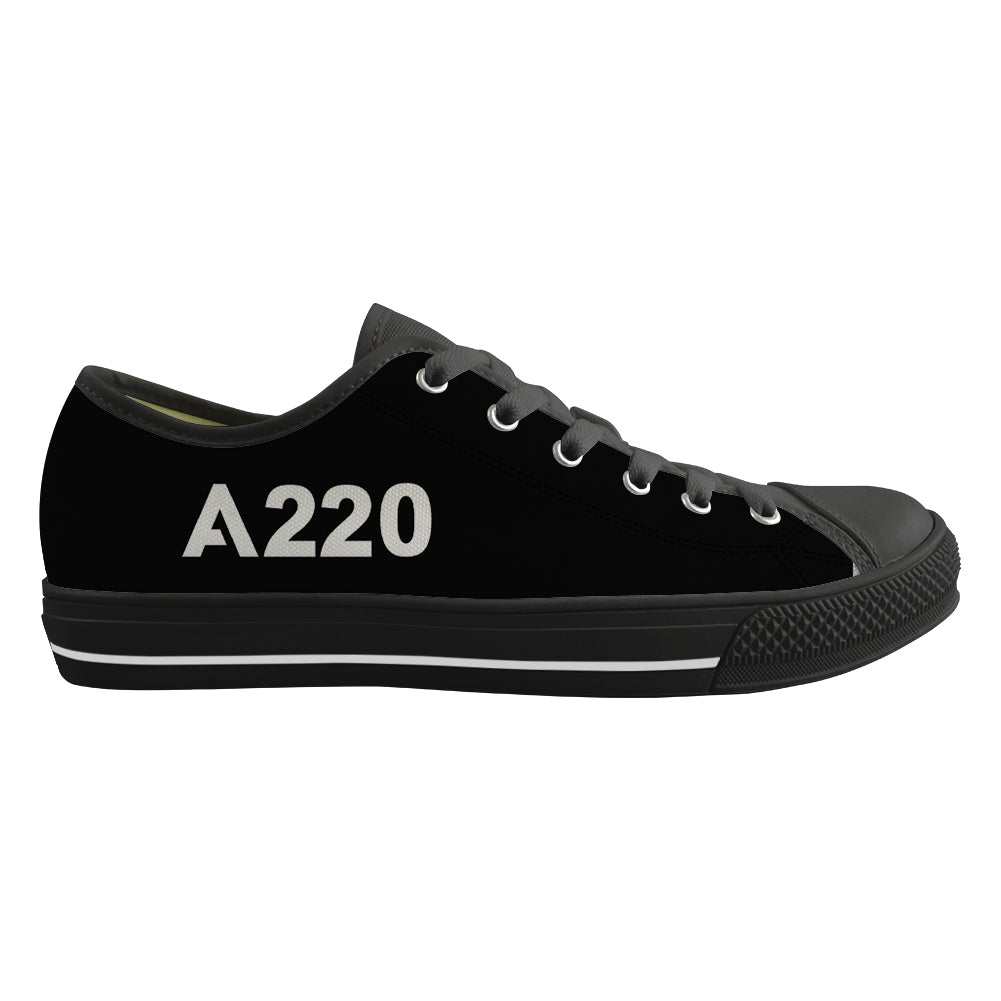 A220 Flat Text Designed Canvas Shoes (Men)