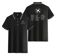 Thumbnail for Aviation Alphabet 2 Designed Stylish Polo T-Shirts (Double-Side)