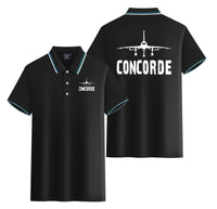 Thumbnail for Concorde & Plane Designed Stylish Polo T-Shirts (Double-Side)